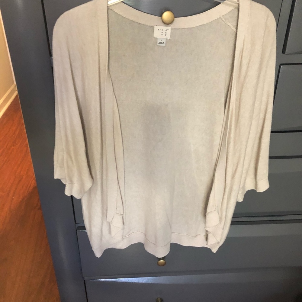 a new day Lightweight Open Front Cardigan in Beige Cream